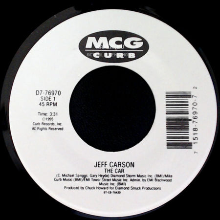 Jeff Carson - The Car / Holdin' On To Something side A