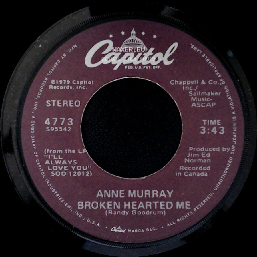 Anne Murray - Broken Hearted Me / Why Don't You Stick Around side A