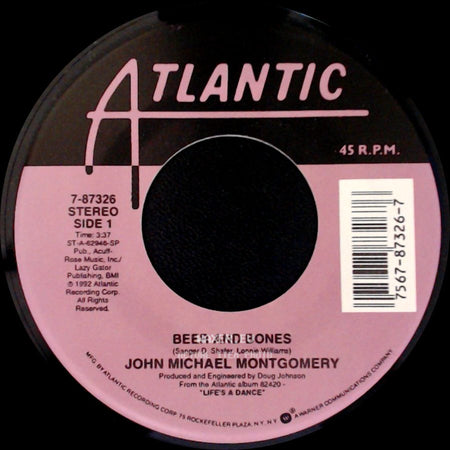 John Michael Montgomery - Beer And Bones / I Love The Way You Love Me side A