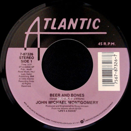 John Michael Montgomery - Beer And Bones / I Love The Way You Love Me side A