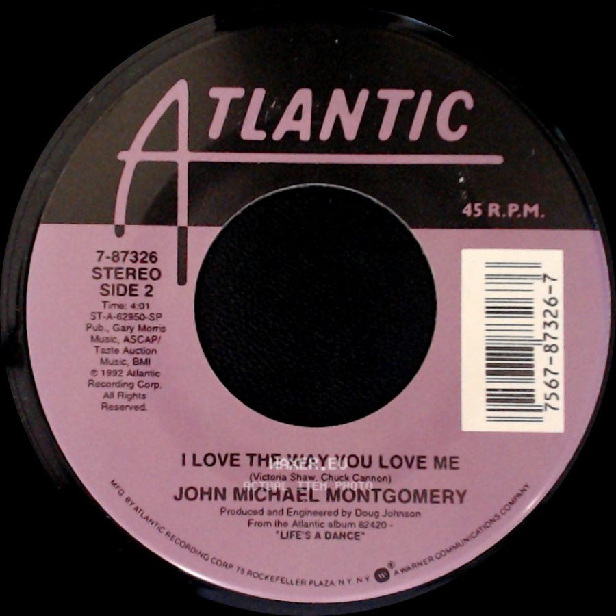 John Michael Montgomery - Beer And Bones / I Love The Way You Love Me side B