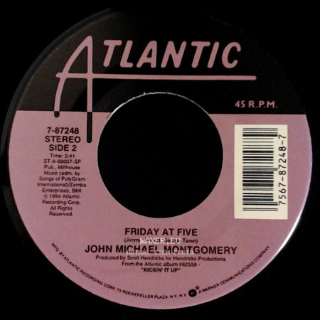 John Michael Montgomery - Rope The Moon / Friday At Five side B