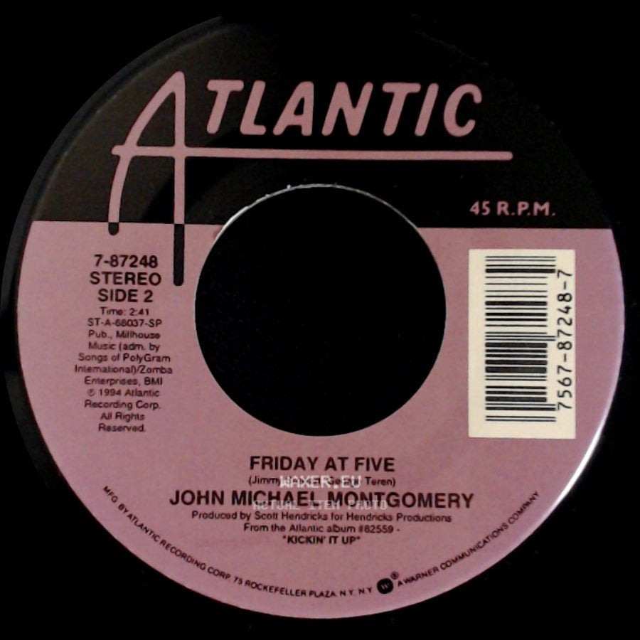 John Michael Montgomery - Rope The Moon / Friday At Five side B