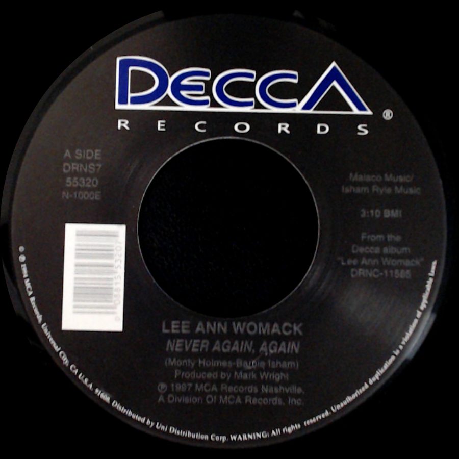 Lee Ann Womack - Never Again, Again / Never Again, Again side A