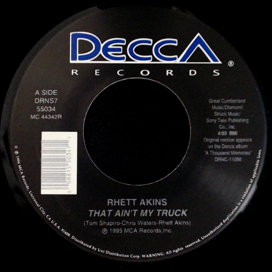 Rhett Akins - That Ain't My Truck / Same Ol' Story side A