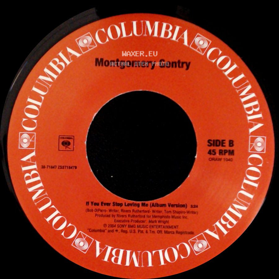 Montgomery Gentry - Gone (Album Version) / If You Ever Stop Loving Me (Album Version) side B