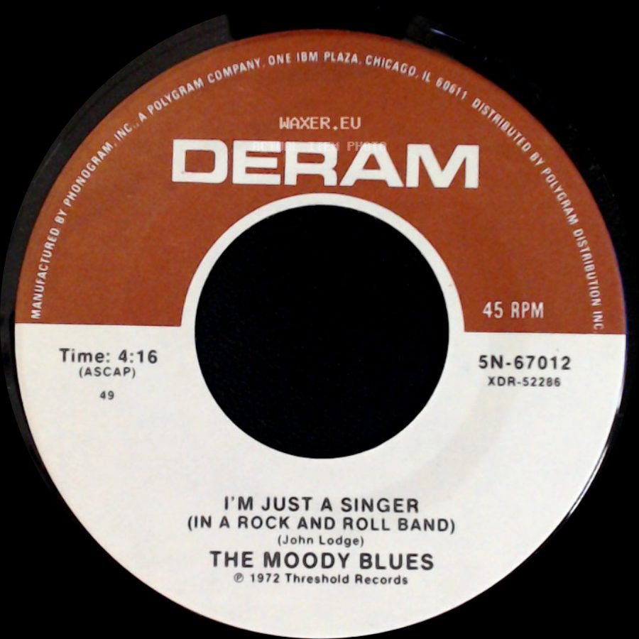 The Moody Blues - I'm Just A Singer (In A Rock And Roll Band) / For My Lady side A
