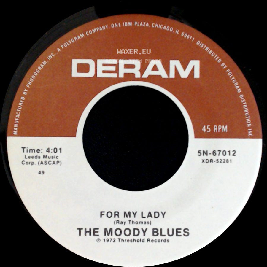 The Moody Blues - I'm Just A Singer (In A Rock And Roll Band) / For My Lady side B