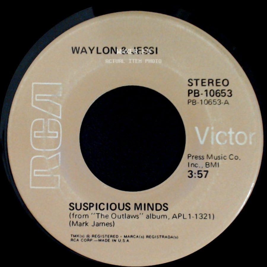 Waylon & Jessi - Suspicious Minds / I Ain't The One side A