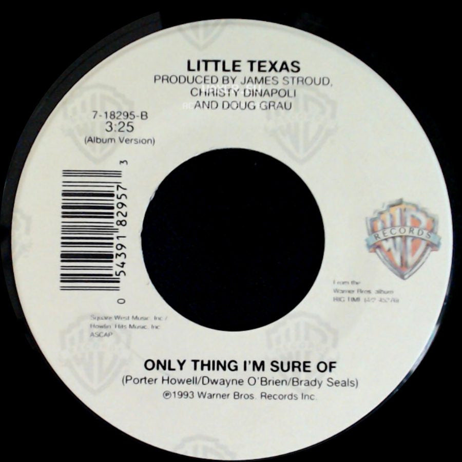 Little Texas - My Love / Only Thing I'm Sure Of side B