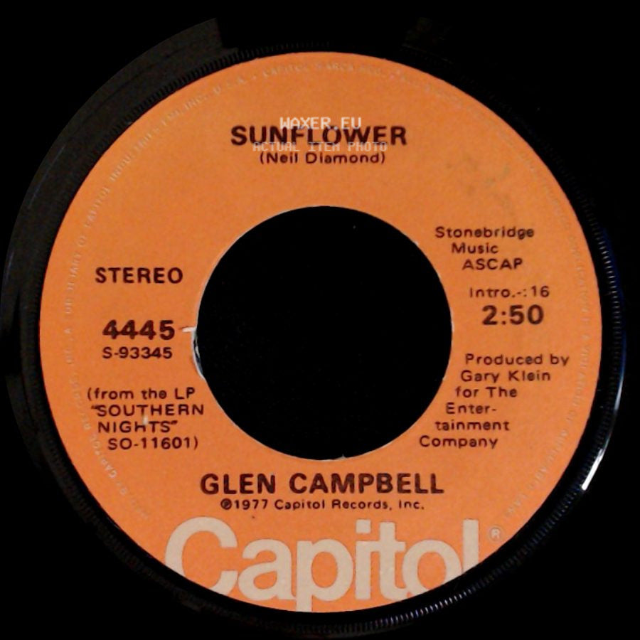 Glen Campbell - Sunflower / How High Did We Go side A