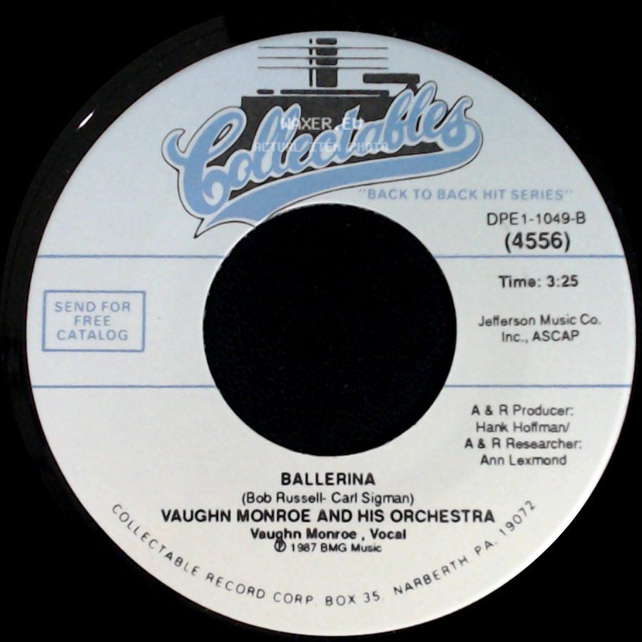Vaughn Monroe And His Orchestra - Riders In The Sky (A Cowboy Legend) / Ballerina side B