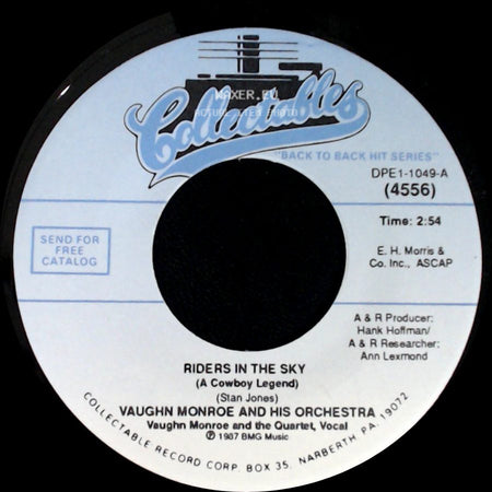 Vaughn Monroe And His Orchestra - Riders In The Sky (A Cowboy Legend) / Ballerina side A
