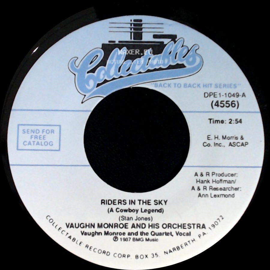 Vaughn Monroe And His Orchestra - Riders In The Sky (A Cowboy Legend) / Ballerina side A