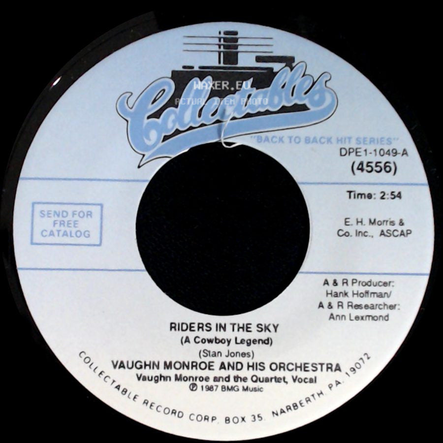 Vaughn Monroe And His Orchestra - Riders In The Sky (A Cowboy Legend) / Ballerina side A