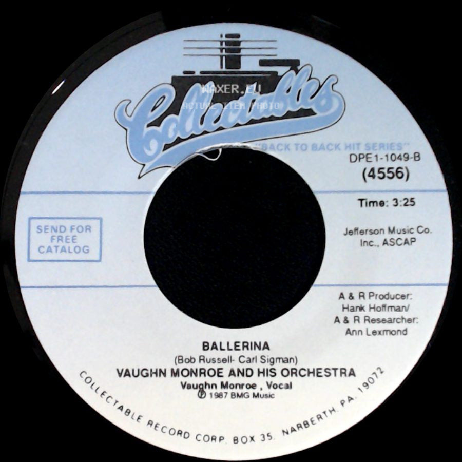 Vaughn Monroe And His Orchestra - Riders In The Sky (A Cowboy Legend) / Ballerina side B