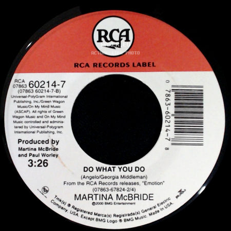 Martina Mcbride - There You Are / Do What You Do side B