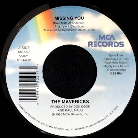 The Mavericks - Missing You / Foolish Heart side A