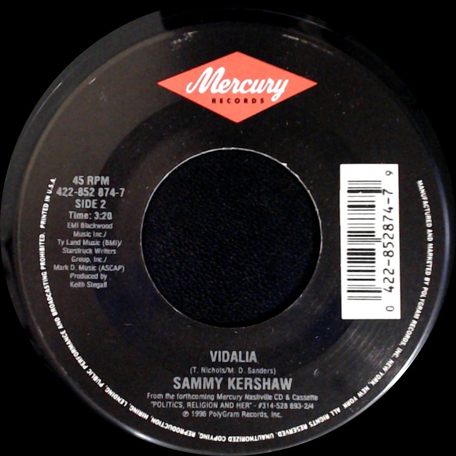 Sammy Kershaw - Meant To Be / Vidalia side B