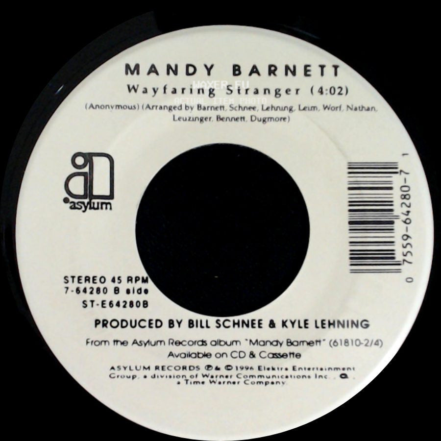 Mandy Barnett - Maybe (3:02) / Wayfaring Stranger (4:02) side B