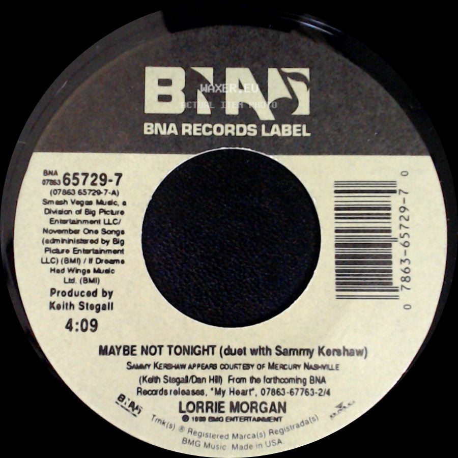 Lorrie Morgan - Go Away / Maybe Not Tonight (Duet With Sammy Kershaw) side B