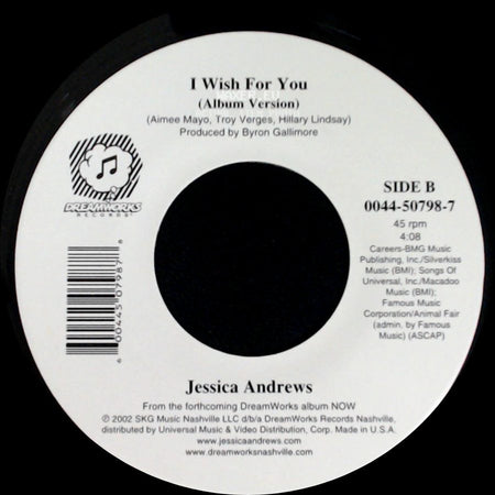 Jessica Andrews - There’s More To Me Than You / I Wish For You (Album Version) side B
