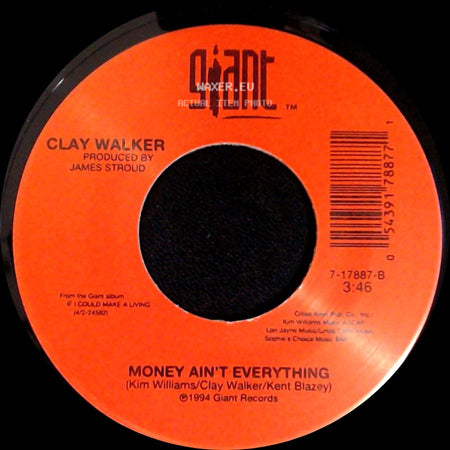 Clay Walker - My Heart Will Never Know / Money Ain't Everything side B