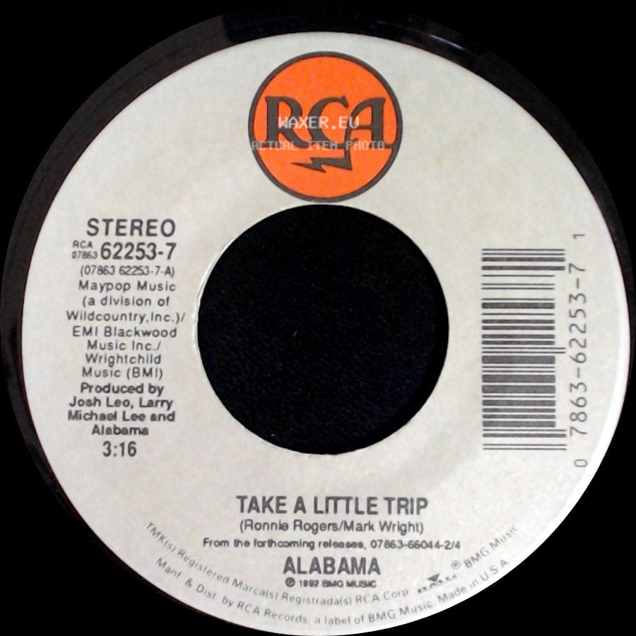 Alabama - Take A Little Trip / Pictures And Memories side A