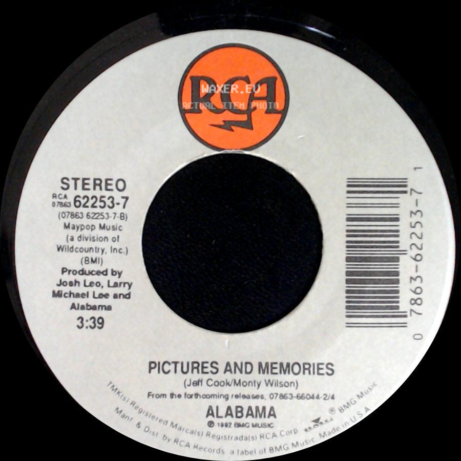 Alabama - Take A Little Trip / Pictures And Memories side B