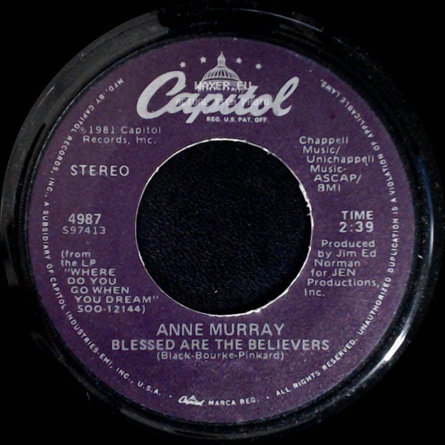 Anne Murray - Blessed Are The Believers / Only Love side A