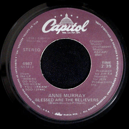 Anne Murray - Blessed Are The Believers / Only Love side A