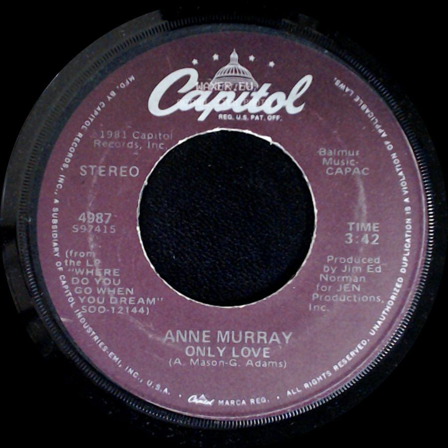 Anne Murray - Blessed Are The Believers / Only Love side B