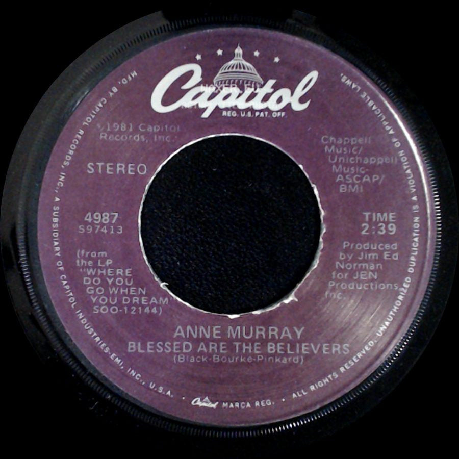 Anne Murray - Blessed Are The Believers / Only Love side A