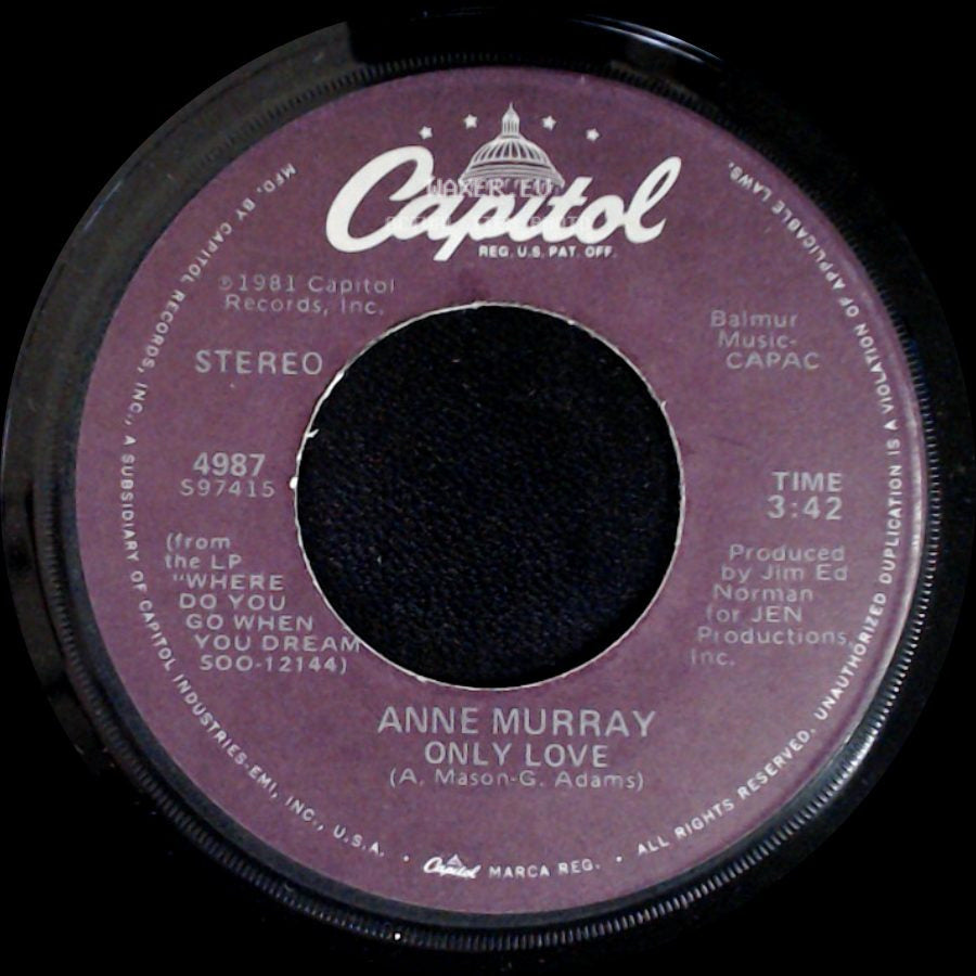 Anne Murray - Blessed Are The Believers / Only Love side B