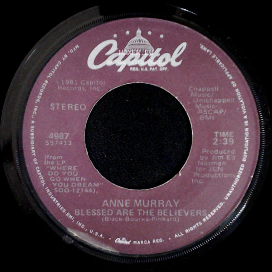 Anne Murray - Blessed Are The Believers / Only Love side A