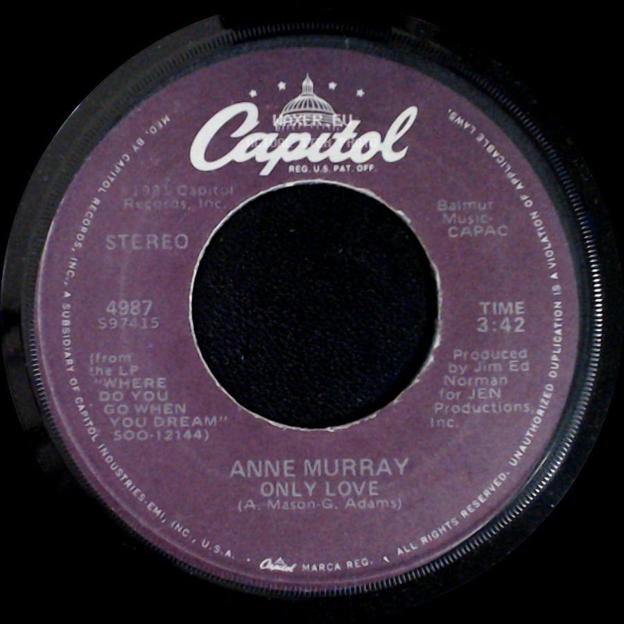 Anne Murray - Blessed Are The Believers / Only Love side B
