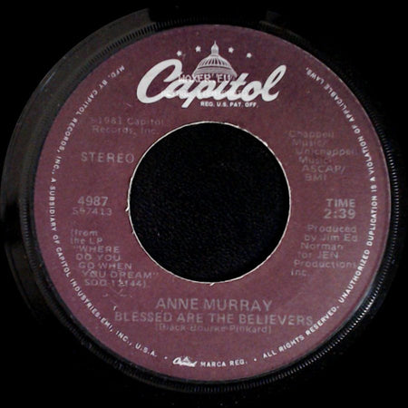 Anne Murray - Blessed Are The Believers / Only Love side A