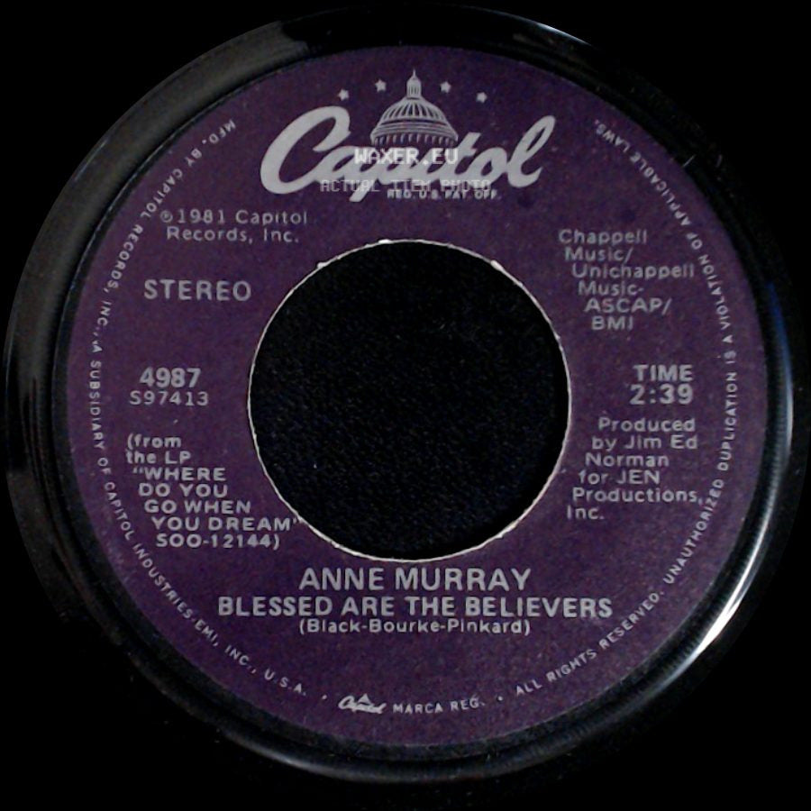 Anne Murray - Blessed Are The Believers / Only Love side A