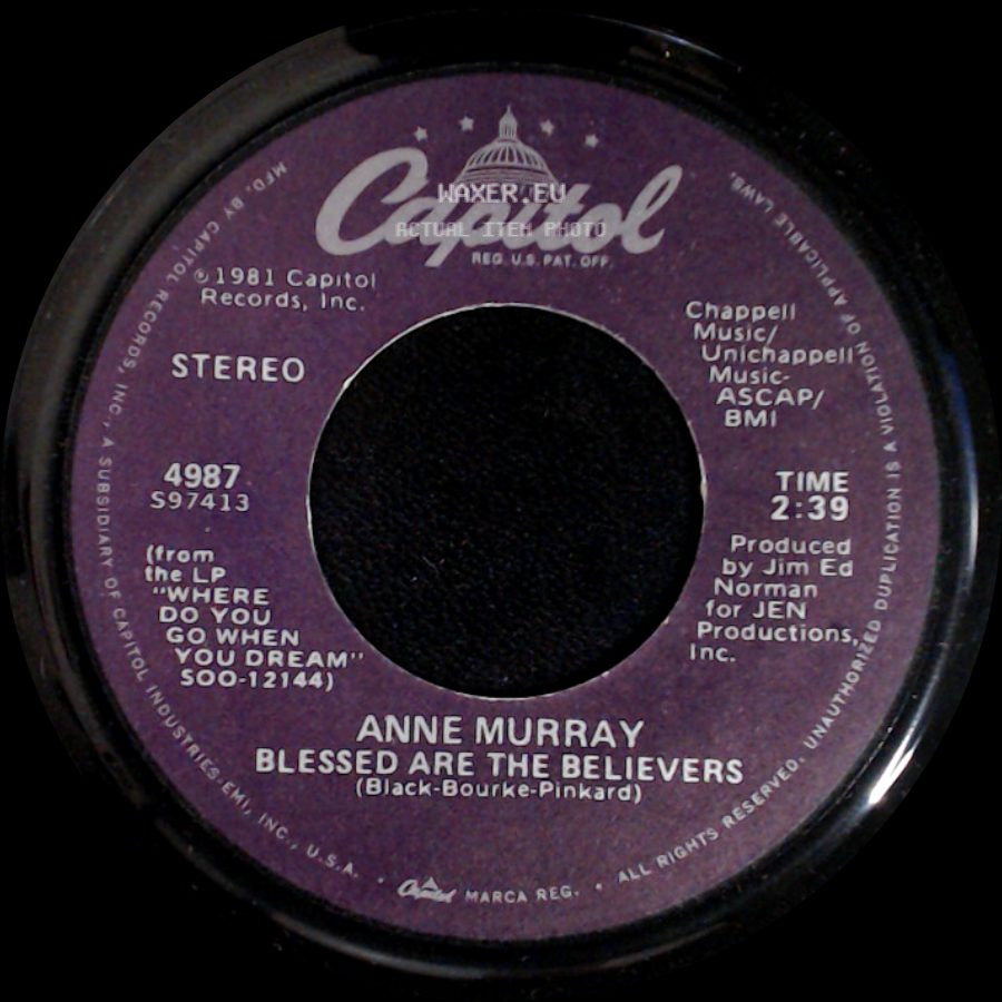 Anne Murray - Blessed Are The Believers / Only Love side A