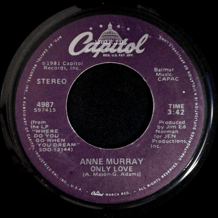 Anne Murray - Blessed Are The Believers / Only Love side B