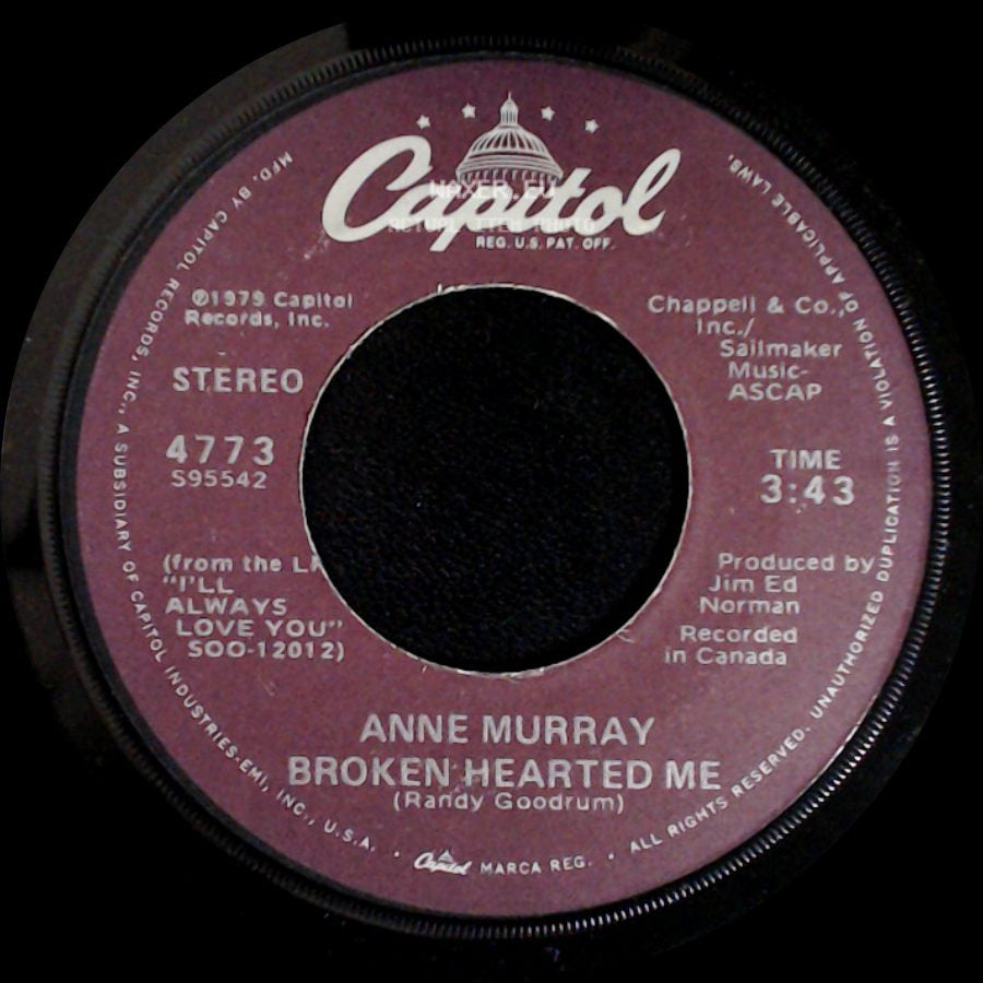 Anne Murray - Broken Hearted Me / Why Don't You Stick Around side A