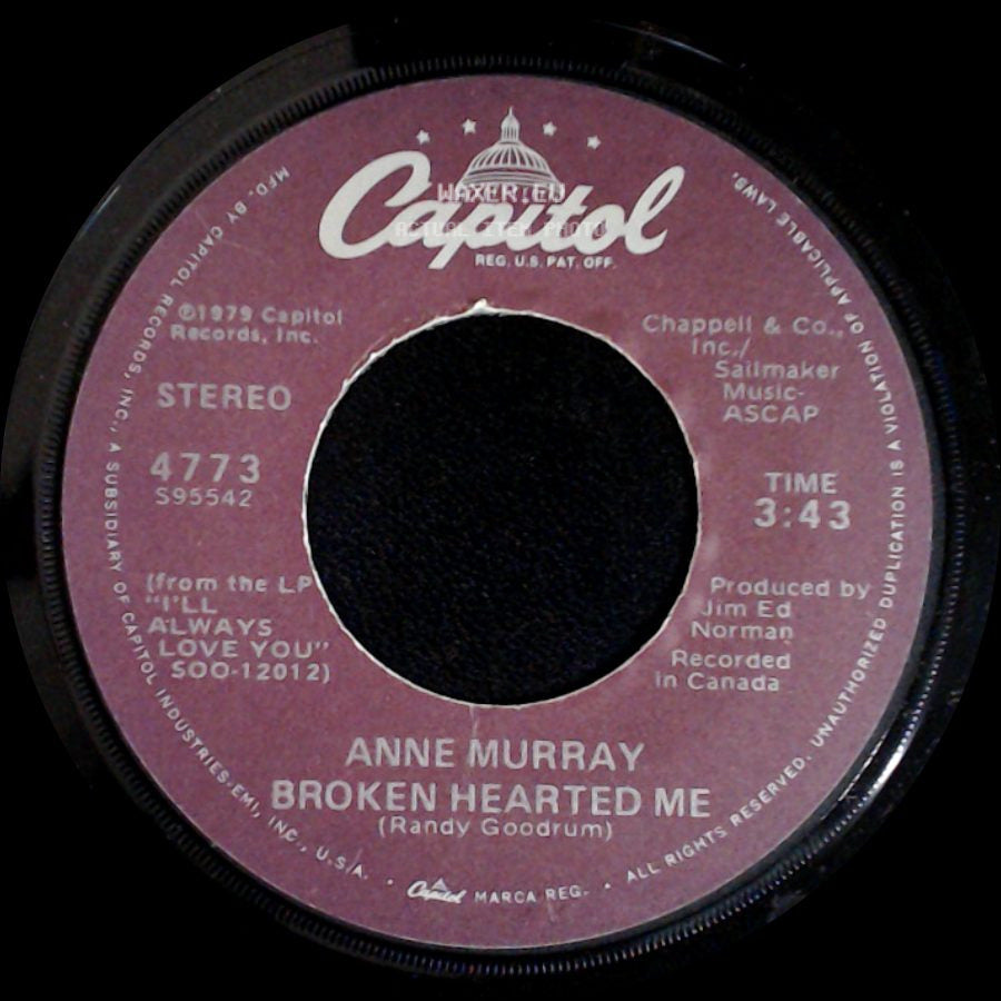 Anne Murray - Broken Hearted Me / Why Don't You Stick Around side A