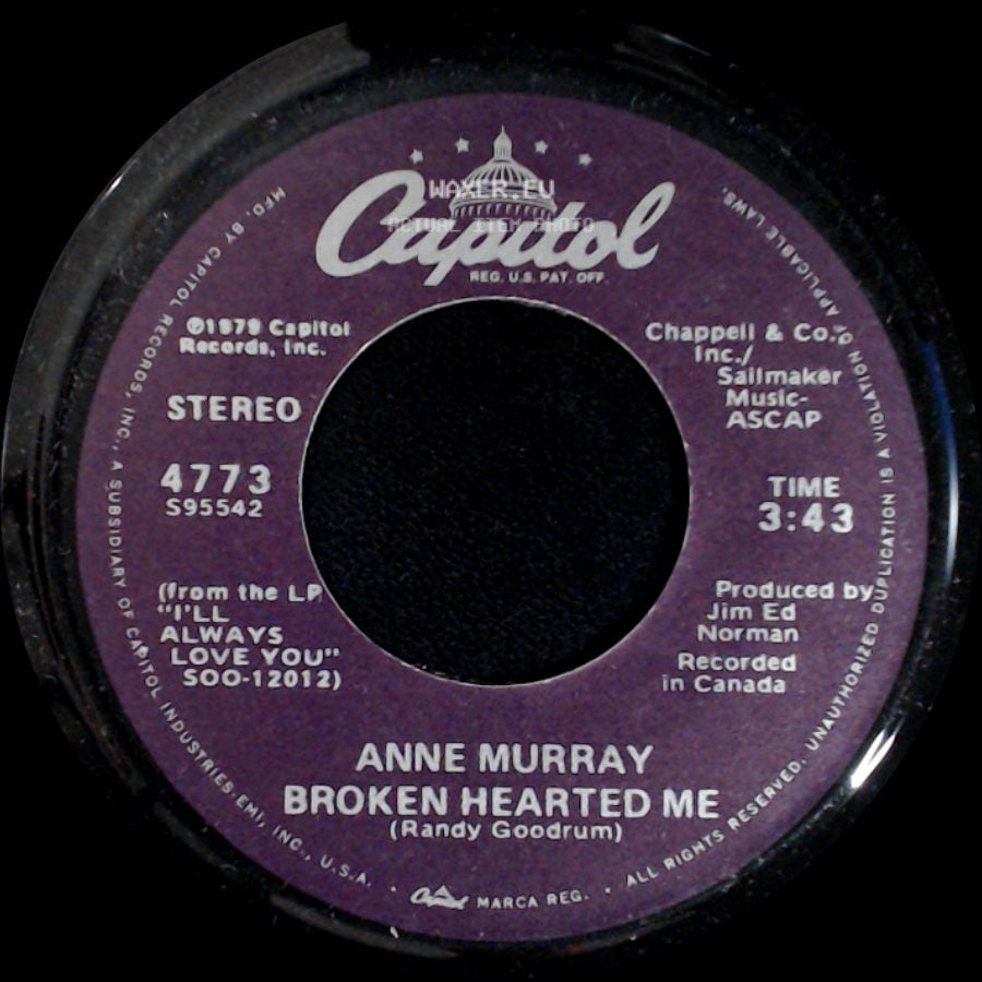 Anne Murray - Broken Hearted Me / Why Don't You Stick Around side A