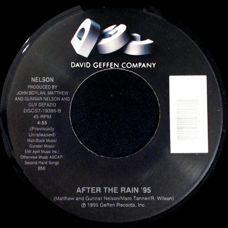Nelson - (You Got Me) All Shook Up / After The Rain '95 side B