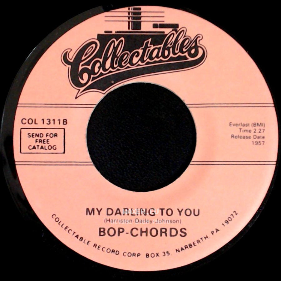 Bop-Chords - Castle In The Sky / My Darling To You side B