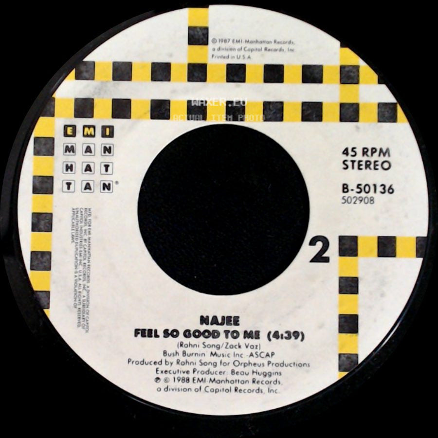 Najee - Personality (Edit) / Feel So Good To Me side B