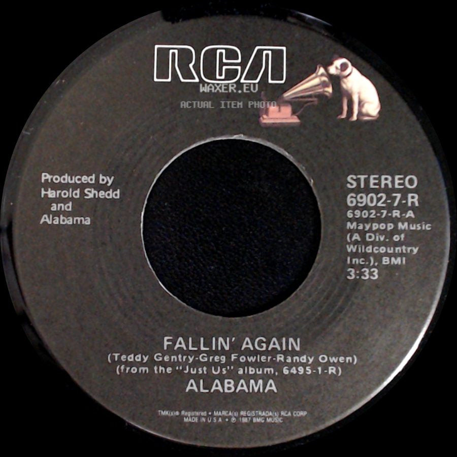 Alabama - I Saw The Time / Fallin' Again side B