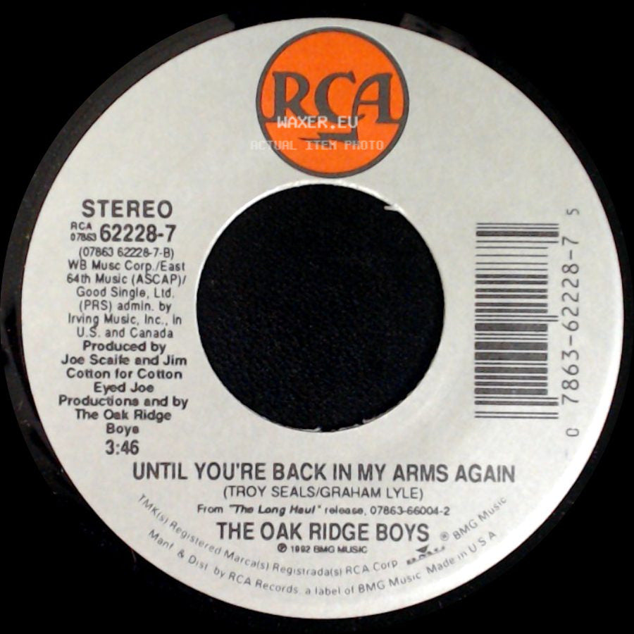The Oak Ridge Boys - Until You're Back In My Arms Again / Fall side A