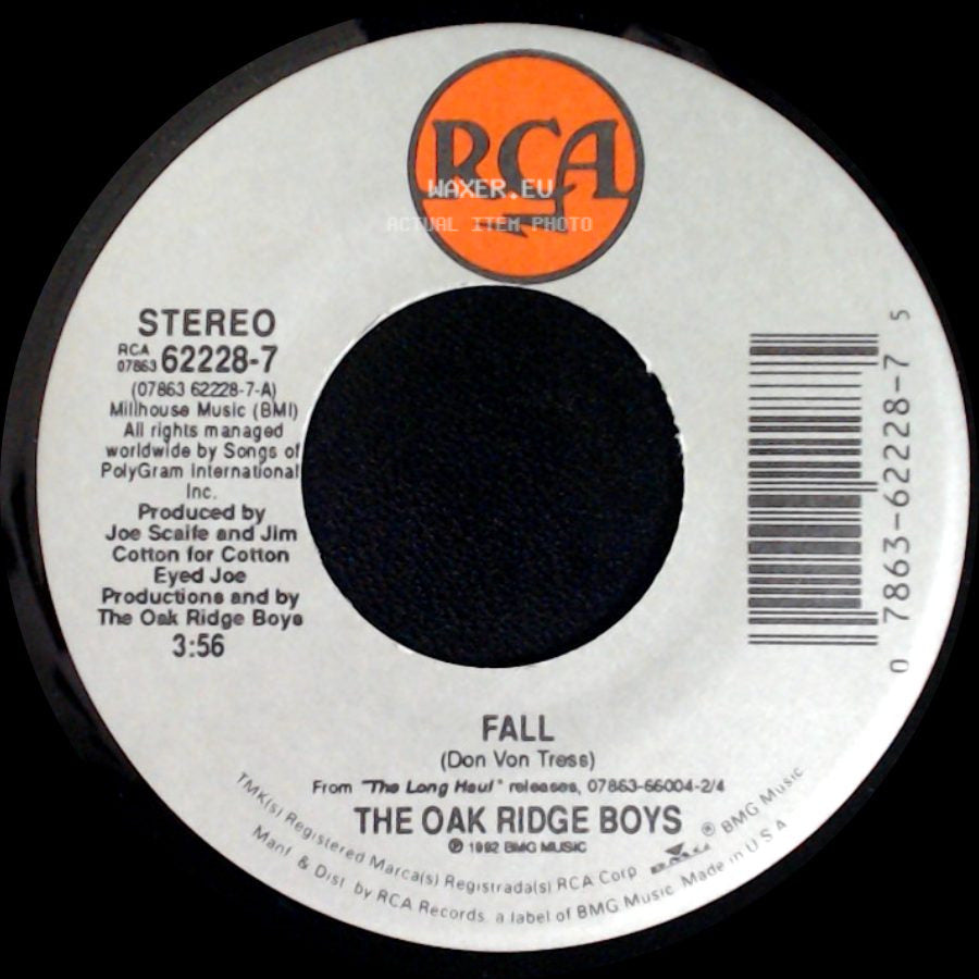 The Oak Ridge Boys - Until You're Back In My Arms Again / Fall side B