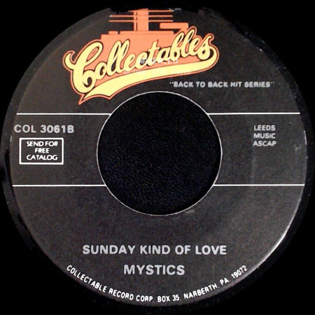 Passions / Mystics - This Is My Love (Passions) / Sunday Kind Of Love side B